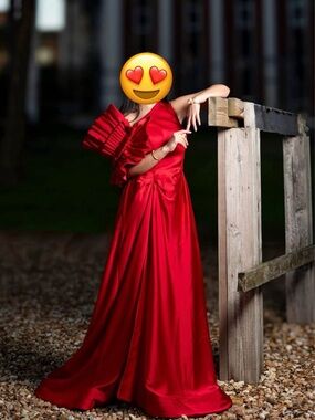 Others Follow Scarlet Satin One-Shoulder Prom Dress